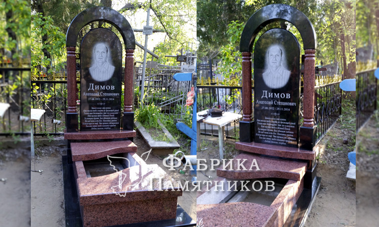 Елітний пам'ятник з аркою для Дімова Анатолія